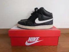NIKE Court Vision Mid NN ブラック/ホワイト 27cm