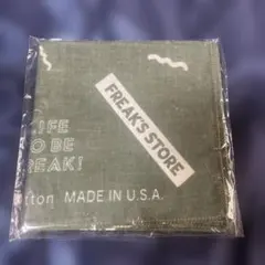 FREAK'S STORE コットンバンダナ グリーン アメリカ製