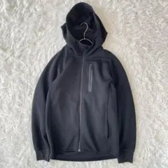 ユニクロUNIQLO ドライストレッチスウェットパーカ（長袖）S ブラック系