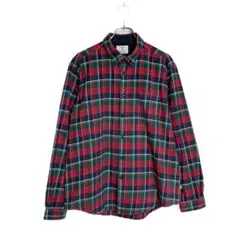 希少 良品 BARBOUR バブアー チェック柄 長袖シャツ XLのサムネイル