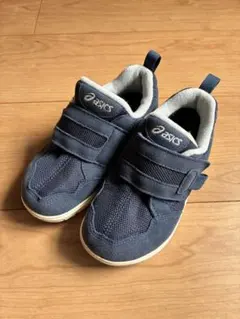 アシックス スクスク スニーカー 【17.5】 ネイビーブルー