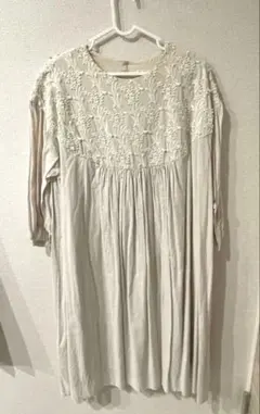 l'atelier du savon 刺繍 ワンピース