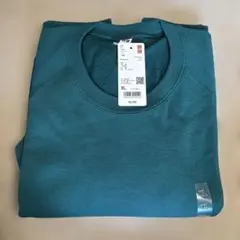 新品未使用　UNIQLO スウェットシャツ 長袖 グリーン XL トレーナーのサムネイル