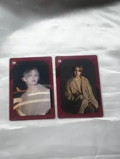 め*ぐ様 山田涼介 ビジュアルカード RED 2枚セット タレントカード