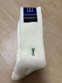 Yves Saint Laurent ソックス ホワイト 24-26cm