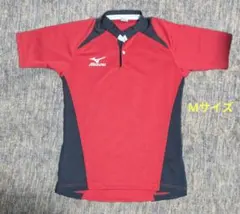 美品★MIZUNO ミズノ 半袖 ユニフォーム Mサイズ レッド 赤 練習着