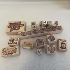 ☆お値下げ☆スタンプはんこ18点セットまとめ売り 【18-1】