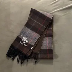 IL BISONTE チェック柄マフラー ブラウン系