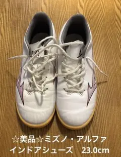 ☆美品☆ミズノ・アルファ（インドアシューズ）　size：23cm