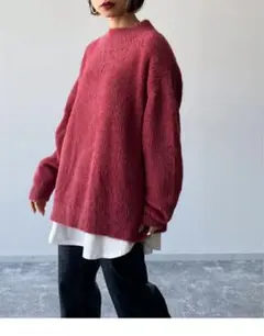 PAGE BOY ハイネックソフトフェザーニット