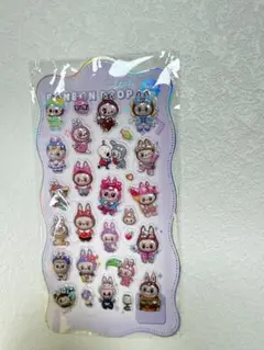 ラブブ 3Dシール ボンボンドロップシール ぷっくりシール 立体シール 24