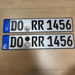 【中古】ユーロナンバー ライセンスプレート　前後セット 2025年最新】ユーロナンバープレートの人気アイテム - メルカリ