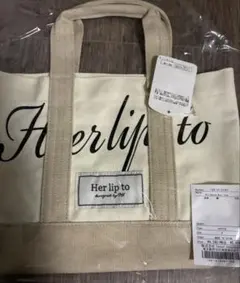⟡.·Herlipto ハリプ トートバッグ yellow 新宿ルミネ2限定 - メルカリ
