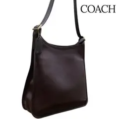 ✨OLD COACH グラブタンレザー チャーム付き ワンショルダーバッグ 濃茶