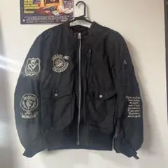 90s BAD BOY ブラック ボンバージャケット XL