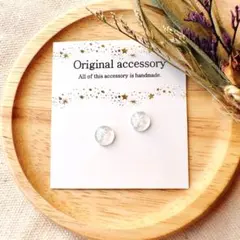 662. 京都オパール胡粉赤꙳✧˖⌖resin pierce