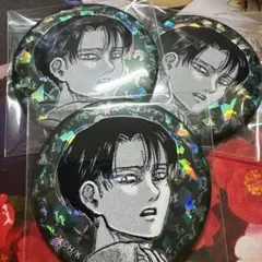 進撃の巨人 リヴァイ・アッカーマン 缶バッジ