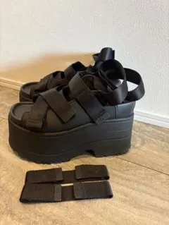 UGG 厚底 スポーツサンダル ブラック