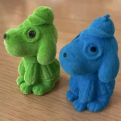 Dog ミニチュアフィギュア 2個