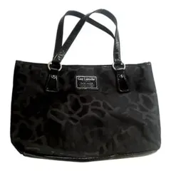 Guy Laroche ギラロッシュ　ブラック トートバッグ　ヒョウ柄　黒　鞄