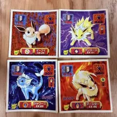 ポケモン アマダ　最強シール列伝　イーブイ サンダース シャワーズ ブースター アマダ ポケモン最強シール烈伝 イーブイ シャワーズ ブースター