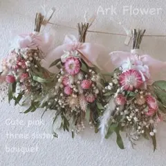 ナチュラルピンク/ドライフラワーガーランド/スワッグ/20cm/大きめ