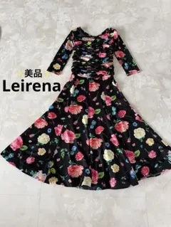 【美品】社交ダンス レッスンウェア Leirena ワンピース 花柄 美品】社交ダンス レッスンウェア Leirena ワンピース 花柄 - メルカリ