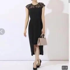 Aga black オケージョン　ドレス　結婚式　パーティ　黒