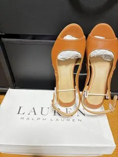 RALPH LAUREN collection レザーサンダル 37.5 茶 - メルカリ