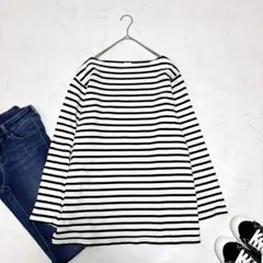 美品 マディソンブルー BORDER BOAT NECK バスクシャツ ボーダー