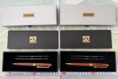ヤナセ（YANASE）創業85周年記念 木製ボールペン ２点セットのサムネイル
