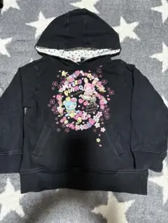 メゾピアノ　ミミポポちゃん　プリントパーカー　130cm