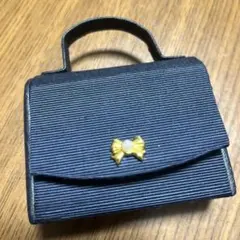 MIKIMOTO リボン付きミニハンドバッグ型アクセサリーケース