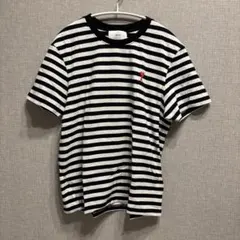 ami ストライプ Tシャツ ハート刺繍のサムネイル