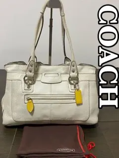 COACH(コーチ)ペネロピ レザーハンドバッグ オフホワイト F14686