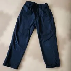 UNIQLO 裏地フリース ロングパンツ 紺色 120cm　裏起毛
