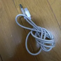 シルバー USB充電ケーブル 約1メートル