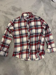 UNIQLO 赤青チェックネルシャツ Sサイズ