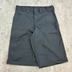 Dickies　ワークショーツ　W31　グレー　古着　メンズ　ハーフパンツのサムネイル