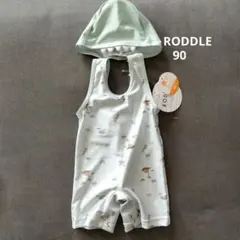 恐竜デザイン キャップ付きベビー水着 90cm