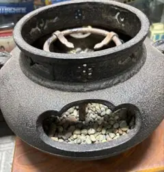 蔵出骨董 古民具 陶器製 七輪 空気口蓋あり - メルカリ