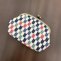 矢絣模様　がま口財布