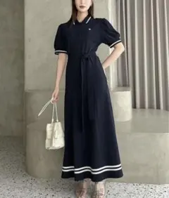 dazzlin POLO BCS コラボ　ポロシャツワンピース ネイビーのサムネイル