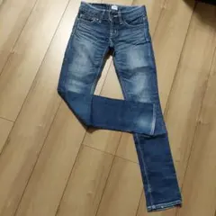 MOUSSY　ホワイトステッチ　スキニーデニム