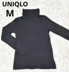 ユニクロ　UNIQLO レディース　トップス　タートルネック　ブラック　M 長袖