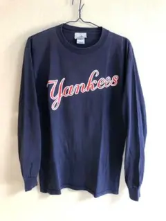 ●2002年製 古着 アディダス×ヤンキース ビンテージ 長袖Tシャツ ロンT