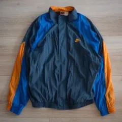 Nike ナイロンジャケット S 青/オレンジ - メルカリ