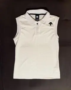 DESCENTE GOLF(デサントゴルフ) ノースリーブポロシャツ白　Mのサムネイル