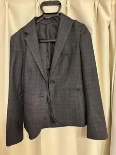 THE SUIT COMPANY グレー系チェック パンツスーツ上下