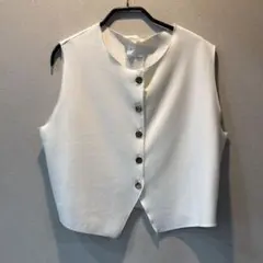 H&M ジャージベスト　ホワイト　未使用